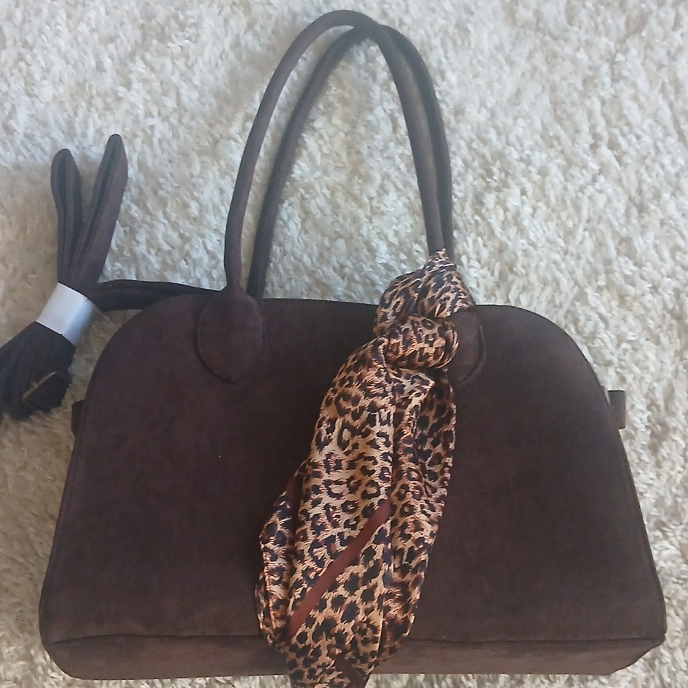 Brown Suede Purse - Picture 5 of 7